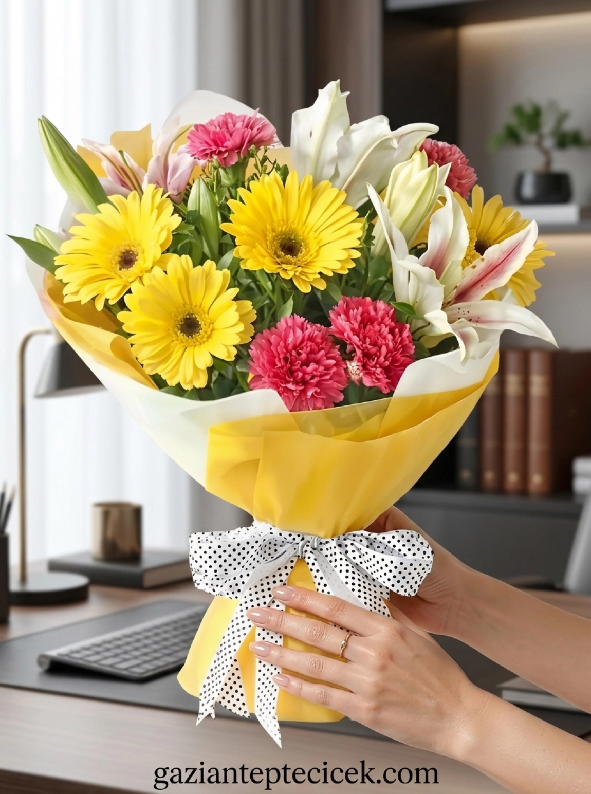 Karanfil ve Gerbera Buketi