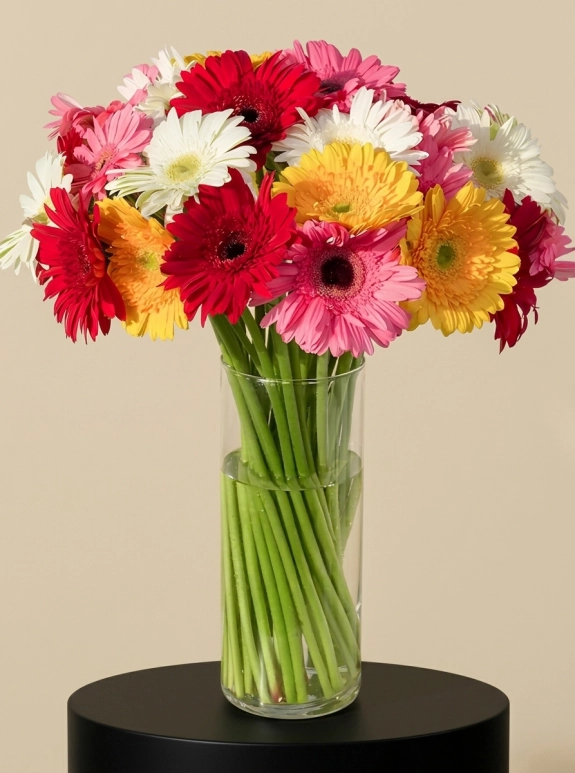 Vazoda Renkli Gerbera