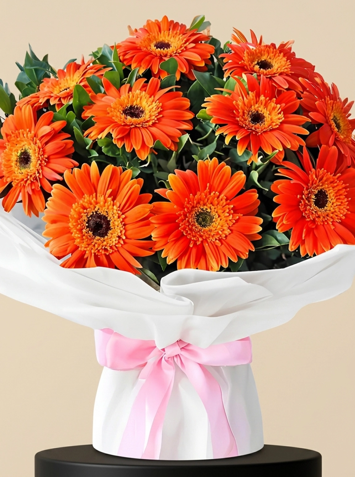 Turuncu Gerbera Buketi